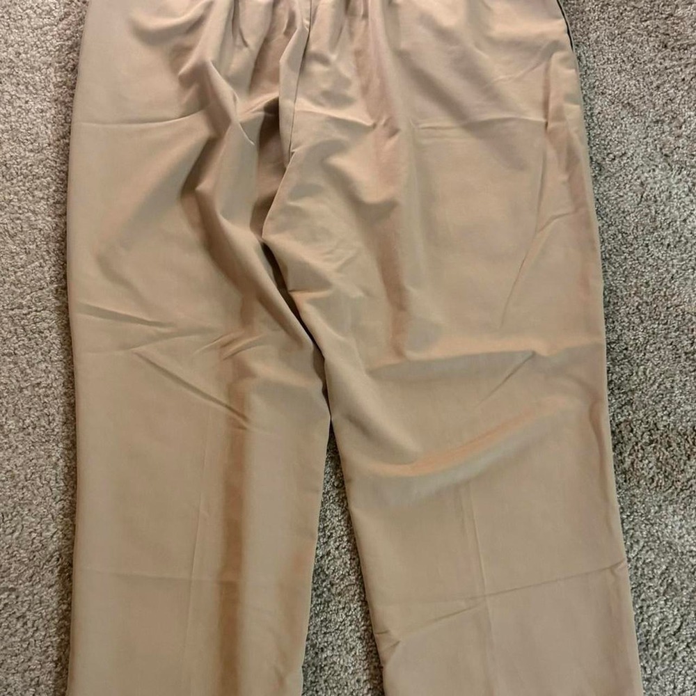 Alfred Dunner Tan Beige Trousers Size 20W Pants Elastic Waist Pockets - Picture 4 of 5